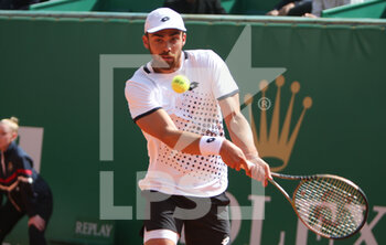2022-04-12 - Benjamin Bonzi of France during the Rolex Monte-Carlo Masters 2022, ATP Masters 1000 tennis tournament on April 12, 2022 at Monte-Carlo Country Club in Roquebrune-Cap-Martin, France - ROLEX MONTE-CARLO MASTERS 2022, ATP MASTERS 1000 TENNIS TOURNAMENT - INTERNATIONALS - TENNIS