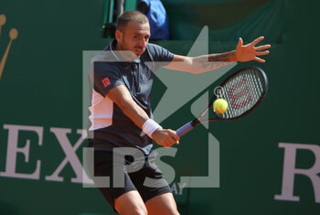 2022-04-12 - Daniel Evans of Great Britain during the Rolex Monte-Carlo Masters 2022, ATP Masters 1000 tennis tournament on April 12, 2022 at Monte-Carlo Country Club in Roquebrune-Cap-Martin, France - ROLEX MONTE-CARLO MASTERS 2022, ATP MASTERS 1000 TENNIS TOURNAMENT - INTERNATIONALS - TENNIS