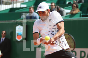 2022-04-12 - Benjamin Bonzi of France during the Rolex Monte-Carlo Masters 2022, ATP Masters 1000 tennis tournament on April 12, 2022 at Monte-Carlo Country Club in Roquebrune-Cap-Martin, France - ROLEX MONTE-CARLO MASTERS 2022, ATP MASTERS 1000 TENNIS TOURNAMENT - INTERNATIONALS - TENNIS