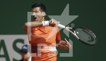2022-04-12 - Novak Djokovic of Serbia during day 3 of the Rolex Monte-Carlo Masters 2022, an ATP Masters 1000 tennis tournament on April 12, 2022, held at the Monte-Carlo Country Club in Roquebrune-Cap-Martin, France - ROLEX MONTE-CARLO MASTERS 2022, ATP MASTERS 1000 TENNIS TOURNAMENT - INTERNATIONALS - TENNIS