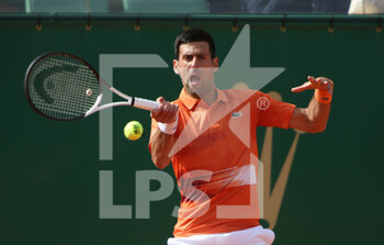 2022-04-12 - Novak Djokovic of Serbia during the Rolex Monte-Carlo Masters 2022, ATP Masters 1000 tennis tournament on April 12, 2022 at Monte-Carlo Country Club in Roquebrune-Cap-Martin, France - ROLEX MONTE-CARLO MASTERS 2022, ATP MASTERS 1000 TENNIS TOURNAMENT - INTERNATIONALS - TENNIS