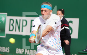2022-04-12 - Alejandro Davidovich Fokina of Spain during the Rolex Monte-Carlo Masters 2022, ATP Masters 1000 tennis tournament on April 12, 2022 at Monte-Carlo Country Club in Roquebrune-Cap-Martin, France - ROLEX MONTE-CARLO MASTERS 2022, ATP MASTERS 1000 TENNIS TOURNAMENT - INTERNATIONALS - TENNIS