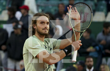 2022-04-12 - Stefanos Tsitsipas of Greece celebrates his victory during day 3 of the Rolex Monte-Carlo Masters 2022, an ATP Masters 1000 tennis tournament on April 12, 2022, held at the Monte-Carlo Country Club in Roquebrune-Cap-Martin, France - ROLEX MONTE-CARLO MASTERS 2022, ATP MASTERS 1000 TENNIS TOURNAMENT - INTERNATIONALS - TENNIS