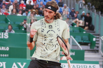 2022-04-12 - Stefanos Tsitsipas of Greece during the Rolex Monte-Carlo Masters 2022, ATP Masters 1000 tennis tournament on April 12, 2022 at Monte-Carlo Country Club in Roquebrune-Cap-Martin, France - ROLEX MONTE-CARLO MASTERS 2022, ATP MASTERS 1000 TENNIS TOURNAMENT - INTERNATIONALS - TENNIS