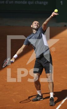 2022-04-13 - Daniel Evans of Great Britain during day 4 of the Rolex Monte-Carlo Masters 2022, an ATP Masters 1000 tennis tournament on April 13, 2022, held at the Monte-Carlo Country Club in Roquebrune-Cap-Martin, France - ROLEX MONTE-CARLO MASTERS 2022, ATP MASTERS 1000 TENNIS TOURNAMENT - INTERNATIONALS - TENNIS