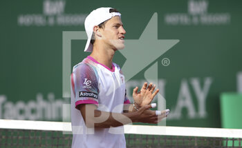 2022-04-13 - Diego Schwartzman of Argentina celebrates his victory during day 4 of the Rolex Monte-Carlo Masters 2022, an ATP Masters 1000 tennis tournament on April 13, 2022, held at the Monte-Carlo Country Club in Roquebrune-Cap-Martin, France - ROLEX MONTE-CARLO MASTERS 2022, ATP MASTERS 1000 TENNIS TOURNAMENT - INTERNATIONALS - TENNIS