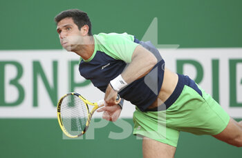 2022-04-13 - Federico Delbonis of Argentina during day 4 of the Rolex Monte-Carlo Masters 2022, an ATP Masters 1000 tennis tournament on April 13, 2022, held at the Monte-Carlo Country Club in Roquebrune-Cap-Martin, France - ROLEX MONTE-CARLO MASTERS 2022, ATP MASTERS 1000 TENNIS TOURNAMENT - INTERNATIONALS - TENNIS