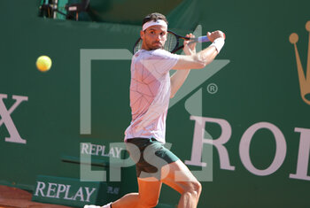 2022-04-14 - Grigor Dimitrov of Bulgaria during the Rolex Monte-Carlo Masters 2022, ATP Masters 1000 tennis tournament on April 15, 2022 at Monte-Carlo Country Club in Roquebrune-Cap-Martin, France - ROLEX MONTE-CARLO MASTERS 2022, ATP MASTERS 1000 TENNIS TOURNAMENT - INTERNATIONALS - TENNIS