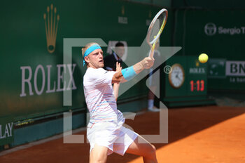 2022-04-14 - Alejandro Davidovich Fokina of Spain during the Rolex Monte-Carlo Masters 2022, ATP Masters 1000 tennis tournament on April 15, 2022 at Monte-Carlo Country Club in Roquebrune-Cap-Martin, France - ROLEX MONTE-CARLO MASTERS 2022, ATP MASTERS 1000 TENNIS TOURNAMENT - INTERNATIONALS - TENNIS