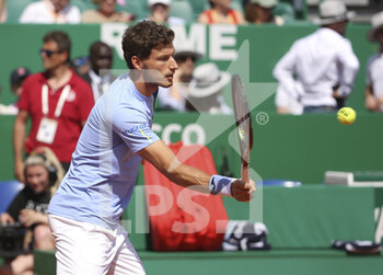 2022-04-14 - Pablo Carremo Busta of Spain during day 5 of the Rolex Monte-Carlo Masters 2022, an ATP Masters 1000 tennis tournament on April 14, 2022, held at the Monte-Carlo Country Club in Roquebrune-Cap-Martin, France - ROLEX MONTE-CARLO MASTERS 2022, ATP MASTERS 1000 TENNIS TOURNAMENT - INTERNATIONALS - TENNIS
