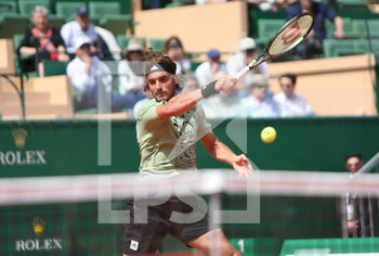 2022-04-14 - Stefanos Tsitsipas of Greece during the Rolex Monte-Carlo Masters 2022, ATP Masters 1000 tennis tournament on April 15, 2022 at Monte-Carlo Country Club in Roquebrune-Cap-Martin, France - ROLEX MONTE-CARLO MASTERS 2022, ATP MASTERS 1000 TENNIS TOURNAMENT - INTERNATIONALS - TENNIS