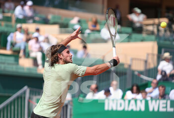 2022-04-14 - Stefanos Tsitsipas of Greece during the Rolex Monte-Carlo Masters 2022, ATP Masters 1000 tennis tournament on April 15, 2022 at Monte-Carlo Country Club in Roquebrune-Cap-Martin, France - ROLEX MONTE-CARLO MASTERS 2022, ATP MASTERS 1000 TENNIS TOURNAMENT - INTERNATIONALS - TENNIS