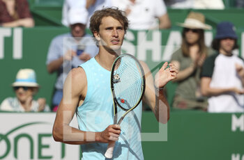 2022-04-14 - Alexander Zverev of Germany celebrates his victory during day 5 of the Rolex Monte-Carlo Masters 2022, an ATP Masters 1000 tennis tournament on April 14, 2022, held at the Monte-Carlo Country Club in Roquebrune-Cap-Martin, France - ROLEX MONTE-CARLO MASTERS 2022, ATP MASTERS 1000 TENNIS TOURNAMENT - INTERNATIONALS - TENNIS