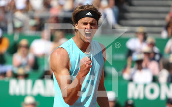 2022-04-14 - Alexander Zverev of Germany during the Rolex Monte-Carlo Masters 2022, ATP Masters 1000 tennis tournament on April 14, 2022 at Monte-Carlo Country Club in Roquebrune-Cap-Martin, France - ROLEX MONTE-CARLO MASTERS 2022, ATP MASTERS 1000 TENNIS TOURNAMENT - INTERNATIONALS - TENNIS
