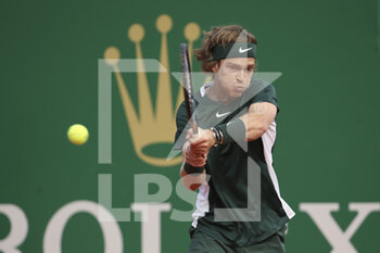 2022-04-14 - Andrey Rublev of Russia during day 5 of the Rolex Monte-Carlo Masters 2022, an ATP Masters 1000 tennis tournament on April 14, 2022, held at the Monte-Carlo Country Club in Roquebrune-Cap-Martin, France - ROLEX MONTE-CARLO MASTERS 2022, ATP MASTERS 1000 TENNIS TOURNAMENT - INTERNATIONALS - TENNIS