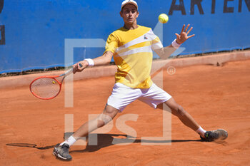 2022-04-26 - Matteo Arnaldi (ITA) during the ATP Challenger Roma Open tennis tournament round of 32 at Garden Tennis Club on April 26, 2022 in Rome, Italy - ATP CHALLENGER ROMA OPEN TENNIS TOURNAMENT - INTERNATIONALS - TENNIS