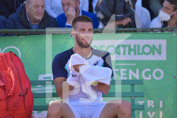 2022-04-26 - Borna Coric (CRO) during the ATP Challenger Roma Open tennis tournament round of 32 at Garden Tennis Club on April 26, 2022 in Rome, Italy - ATP CHALLENGER ROMA OPEN TENNIS TOURNAMENT - INTERNATIONALS - TENNIS