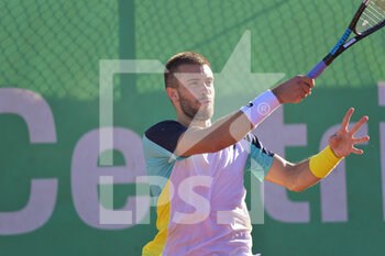 2022-04-26 - Borna Coric (CRO) during the ATP Challenger Roma Open tennis tournament round of 32 at Garden Tennis Club on April 26, 2022 in Rome, Italy - ATP CHALLENGER ROMA OPEN TENNIS TOURNAMENT - INTERNATIONALS - TENNIS