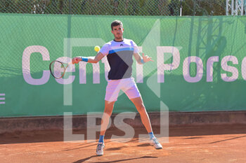 2022-04-30 - Franco Agamenone ITA) during the semi-final of the ATP Challenger Roma Open tennis tournament at Garden Tennis Club on April 30, 2022 in Rome, Italy - ATP CHALLENGER ROMA OPEN TENNIS TOURNAMENT - INTERNATIONALS - TENNIS