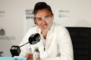 2022-05-01 - Sara Sorribes of Spain during the press conference at the Mutua Madrid Open 2022 tennis tournament on May 1, 2022 at Caja Magica stadium in Madrid, Spain - MUTUA MADRID OPEN 2022 TENNIS TOURNAMENT - INTERNATIONALS - TENNIS
