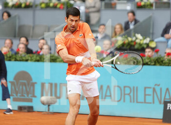 2022-05-03 - Novak Djokovic of Serbia during the Mutua Madrid Open 2022 tennis tournament on May 3, 2022 at Caja Magica stadium in Madrid, Spain - MUTUA MADRID OPEN 2022 TENNIS TOURNAMENT - INTERNATIONALS - TENNIS