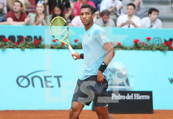 2022-05-05 - Felix Auger-Aliassime of Canada during the Mutua Madrid Open 2022 tennis tournament on May 5, 2022 at Caja Magica stadium in Madrid, Spain - MUTUA MADRID OPEN 2022 TENNIS TOURNAMENT - INTERNATIONALS - TENNIS