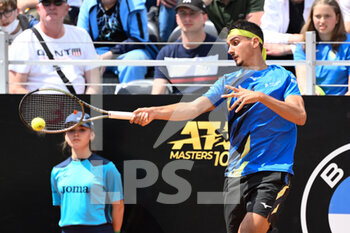 2022-05-09 - Lorenzo Sonego (ITA) during the first round against Denis Shapovalov (CAN) of the ATP Master 1000 Internazionali BNL D'Italia tournament at Foro Italico on May 9, 2022 - INTERNAZIONALI BNL D'ITALIA - INTERNATIONALS - TENNIS