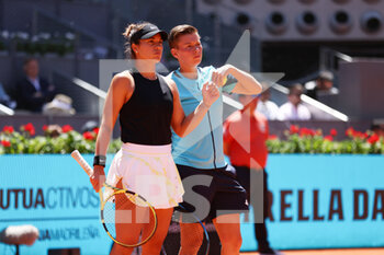 2022-05-07 - Desirae Krawczyk of United States and Demi Schuurs of The Netherlands play doubles against Gabriela Dabrowski of Canada and Giuliana Olmos of Mexico, Final WTA Doubles match during the Mutua Madrid Open 2022 tennis tournament on May 7, 2022 at Caja Magica stadium in Madrid, Spain - MUTUA MADRID OPEN 2022 TENNIS TOURNAMENT - INTERNATIONALS - TENNIS