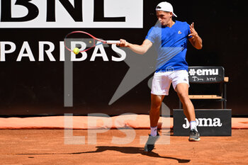 2022-05-11 - Sebastian Baez (ARG) during the first round against Alexander Zverev (GER) of the ATP Master 1000 Internazionali BNL D'Italia tournament at Foro Italico on May 11, 2022 - INTERNAZIONALI BNL D'ITALIA - INTERNATIONALS - TENNIS