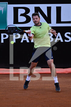 2022-05-12 - Stan Wawrinka (SUI) during the third round against Novak Djokovic (SRB) of the ATP Master 1000 Internazionali BNL D'Italia tournament at Foro Italico on May 12, 2022 - INTERNAZIONALI BNL D'ITALIA - INTERNATIONALS - TENNIS