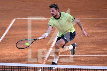 2022-05-12 - Stan Wawrinka (SUI) during the third round against Novak Djokovic (SRB) of the ATP Master 1000 Internazionali BNL D'Italia tournament at Foro Italico on May 12, 2022 - INTERNAZIONALI BNL D'ITALIA - INTERNATIONALS - TENNIS
