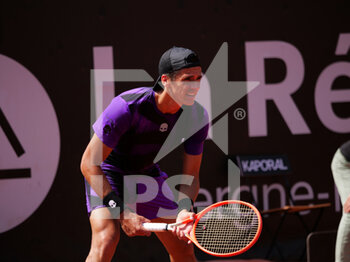 2022-05-17 - Federico Coria (ARG) in action against Daniel Altmaier (GER) during the round of 16 at the Open Parc Auvergne-Rhone-Alpes Lyon 2022, ATP 250 Tennis tournament on May 17, 2022 at Parc de la Tete d'Or in Lyon, France - OPEN PARC AUVERGNE-RHONE-ALPES LYON 2022, ATP 250 TENNIS TOURNAMENT - INTERNATIONALS - TENNIS