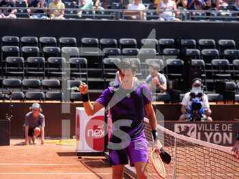 2022-05-17 - Federico Coria (ARG) reacts after winning against Daniel Altmaier (GER) during the round of 16 at the Open Parc Auvergne-Rhone-Alpes Lyon 2022, ATP 250 Tennis tournament on May 17, 2022 at Parc de la Tete d'Or in Lyon, France - OPEN PARC AUVERGNE-RHONE-ALPES LYON 2022, ATP 250 TENNIS TOURNAMENT - INTERNATIONALS - TENNIS