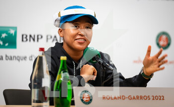 2022-05-20 - Naomi Osaka of Japan talks to the media ahead of the Roland-Garros 2022, Grand Slam tennis tournament on May 20, 2022 at Roland-Garros stadium in Paris, France - ROLAND-GARROS 2022, FRENCH OPEN 2022, GRAND SLAM TENNIS TOURNAMENT - INTERNATIONALS - TENNIS