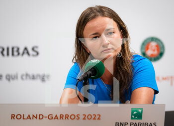 2022-05-20 - Barbora Krejcikova of the Czech Republic talks to the media ahead of the Roland-Garros 2022, Grand Slam tennis tournament on May 20, 2022 at Roland-Garros stadium in Paris, France - ROLAND-GARROS 2022, FRENCH OPEN 2022, GRAND SLAM TENNIS TOURNAMENT - INTERNATIONALS - TENNIS