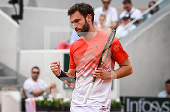 2022-05-22 - Quentin HALYS of France celebrates his point during the Day one of Roland-Garros 2022, French Open 2022, Grand Slam tennis tournament on May 22, 2022 at Roland-Garros stadium in Paris, France - ROLAND-GARROS 2022, FRENCH OPEN 2022, GRAND SLAM TENNIS TOURNAMENT - INTERNATIONALS - TENNIS