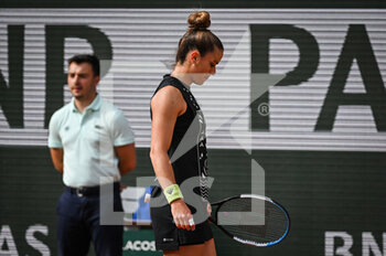 2022-05-22 - Maria SAKKARI of Greece looks dejected during the Day one of Roland-Garros 2022, French Open 2022, Grand Slam tennis tournament on May 22, 2022 at Roland-Garros stadium in Paris, France - ROLAND-GARROS 2022, FRENCH OPEN 2022, GRAND SLAM TENNIS TOURNAMENT - INTERNATIONALS - TENNIS