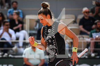 2022-05-22 - Maria SAKKARI of Greece celebrates his point during the Day one of Roland-Garros 2022, French Open 2022, Grand Slam tennis tournament on May 22, 2022 at Roland-Garros stadium in Paris, France - ROLAND-GARROS 2022, FRENCH OPEN 2022, GRAND SLAM TENNIS TOURNAMENT - INTERNATIONALS - TENNIS