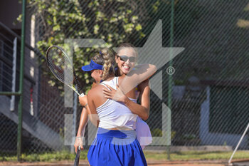 2022-05-21 - Matilde Paoletti (ITA) and Lisa Pigato (ITA) during the the women's doubles final match of ITF 17th Edition-RCCTR 150th Anniversary, BMW Rome Cup, at Reale Circolo Canottieri Tevere Remo, Rome, Italy. - 17TH EDITION-RCCTR 150TH ANNIVERSARY, BMW ROME CUP - INTERNATIONALS - TENNIS