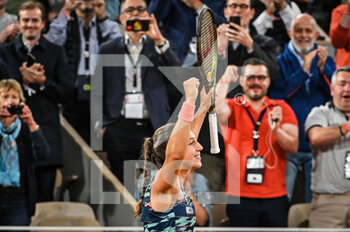 2022-05-23 - Diane PARRY of France celebrates his victory during the Day two of Roland-Garros 2022, French Open 2022, Grand Slam tennis tournament on May 23, 2022 at Roland-Garros stadium in Paris, France - ROLAND-GARROS 2022, FRENCH OPEN 2022, GRAND SLAM TENNIS TOURNAMENT - INTERNATIONALS - TENNIS