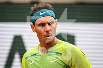2022-05-23 - Rafael NADAL of Spain during the Day two of Roland-Garros 2022, French Open 2022, Grand Slam tennis tournament on May 23, 2022 at Roland-Garros stadium in Paris, France - ROLAND-GARROS 2022, FRENCH OPEN 2022, GRAND SLAM TENNIS TOURNAMENT - INTERNATIONALS - TENNIS
