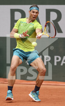 2022-05-23 - Rafael Nadal of Spain during day 2 of the French Open 2022, a tennis Grand Slam tournament on May 23, 2022 at Roland-Garros stadium in Paris, France - ROLAND-GARROS 2022, FRENCH OPEN 2022, GRAND SLAM TENNIS TOURNAMENT - INTERNATIONALS - TENNIS