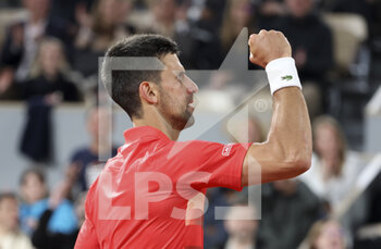 2022-05-23 - Novak Djokovic of Serbia during day 2 of the French Open 2022, a tennis Grand Slam tournament on May 23, 2022 at Roland-Garros stadium in Paris, France - ROLAND-GARROS 2022, FRENCH OPEN 2022, GRAND SLAM TENNIS TOURNAMENT - INTERNATIONALS - TENNIS