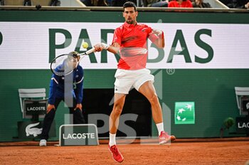 2022-05-23 - Novak DJOKOVIC of Serbia during the Day two of Roland-Garros 2022, French Open 2022, Grand Slam tennis tournament on May 23, 2022 at Roland-Garros stadium in Paris, France - ROLAND-GARROS 2022, FRENCH OPEN 2022, GRAND SLAM TENNIS TOURNAMENT - INTERNATIONALS - TENNIS