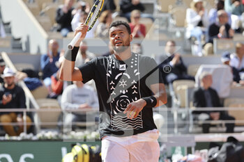 2022-05-24 - Jo-Wilfried Tsonga of France during his last match of his career against Casper Ruud of Norway on day 3 of the French Open 2022, a tennis Grand Slam tournament on May 24, 2022 at Roland-Garros stadium in Paris, France - ROLAND-GARROS 2022, FRENCH OPEN 2022, GRAND SLAM TENNIS TOURNAMENT - INTERNATIONALS - TENNIS