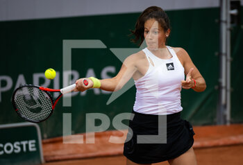 2022-05-24 - Daria Kasatkina of Russia in action against Rebecca Sramkova of Slovakia during the first round of the Roland-Garros 2022, Grand Slam tennis tournament on May 24, 2022 at Roland-Garros stadium in Paris, France - ROLAND-GARROS 2022, FRENCH OPEN 2022, GRAND SLAM TENNIS TOURNAMENT - INTERNATIONALS - TENNIS