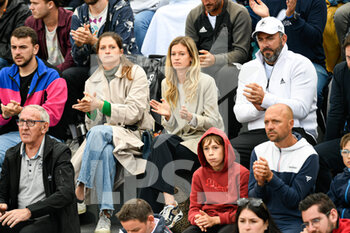 2022-05-25 - Lucas Pouille's wife Clemence Bertrand during the French Open, Grand Slam tennis tournament on May 24, 2022 at Roland-Garros stadium in Paris, France - ROLAND-GARROS 2022, FRENCH OPEN 2022, GRAND SLAM TENNIS TOURNAMENT - INTERNATIONALS - TENNIS