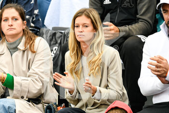 2022-05-25 - Lucas Pouille's wife Clemence Bertrand during the French Open, Grand Slam tennis tournament on May 24, 2022 at Roland-Garros stadium in Paris, France - ROLAND-GARROS 2022, FRENCH OPEN 2022, GRAND SLAM TENNIS TOURNAMENT - INTERNATIONALS - TENNIS