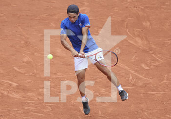 2022-05-25 - Sebastian Baez of Argentina during day 4 of the French Open 2022, a tennis Grand Slam tournament on May 25, 2022 at Roland-Garros stadium in Paris, France - ROLAND-GARROS 2022, FRENCH OPEN 2022, GRAND SLAM TENNIS TOURNAMENT - INTERNATIONALS - TENNIS