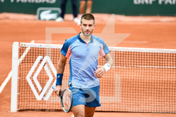 2022-05-25 - Borna Coric of Croatia during the French Open, Grand Slam tennis tournament on May 25, 2022 at Roland-Garros stadium in Paris, France - ROLAND-GARROS 2022, FRENCH OPEN 2022, GRAND SLAM TENNIS TOURNAMENT - INTERNATIONALS - TENNIS